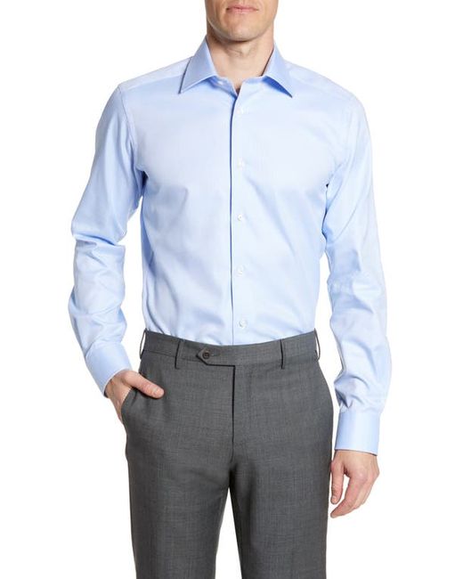 David Donahue Trim Fit Cotton Dress Shirt in at 14.5 32