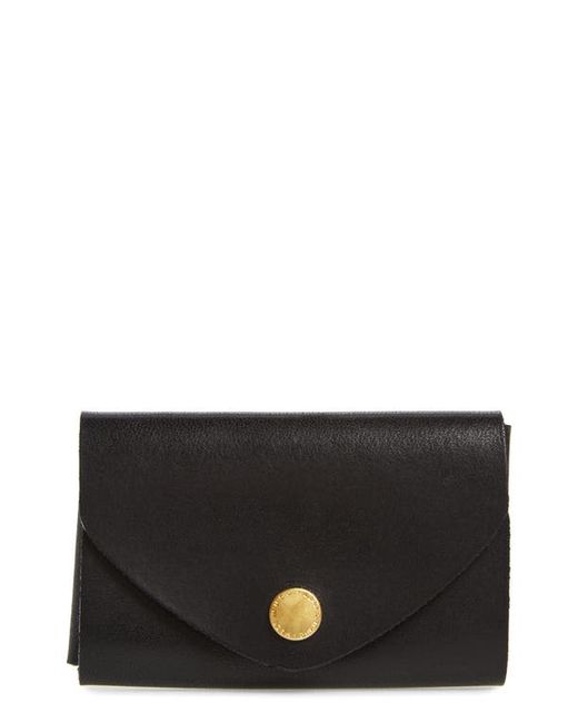 Ezra Arthur Leather Snap Pouch in at