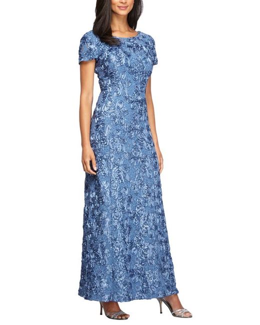 Alex Evenings Embellished Lace A-Line Gown in at