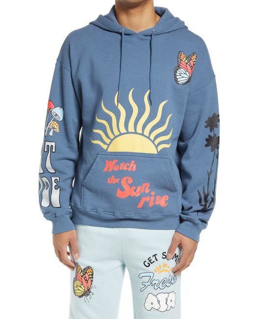 Coney Island Picnic Fresh Air Cotton Blend Graphic Hoodie in at