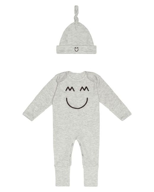 Miles and Milan Embroidered Romper Hat Set in at