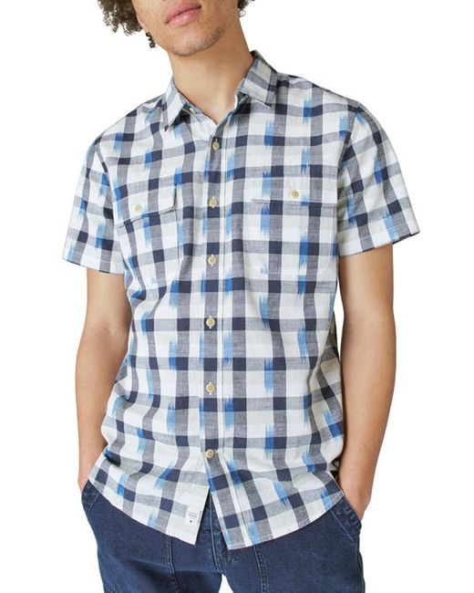 Lucky Brand Ikat Plaid Workwear Shirt in at