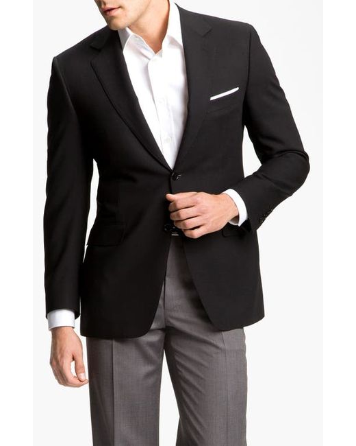 Canali Classic Fit Solid Wool Blazer in at