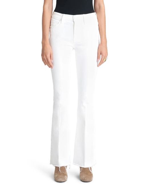 Mother High Waist Fray Hem Flare Jeans in at