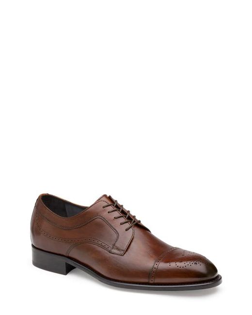 J And M Collection Johnston Murphy Ellsworth Medallion Toe Derby in at