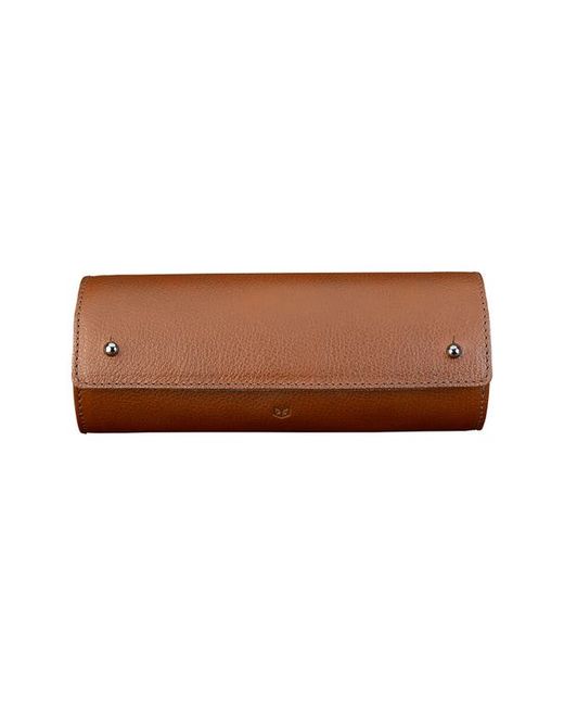 Capra Leather 3-Watch Case Stand in at