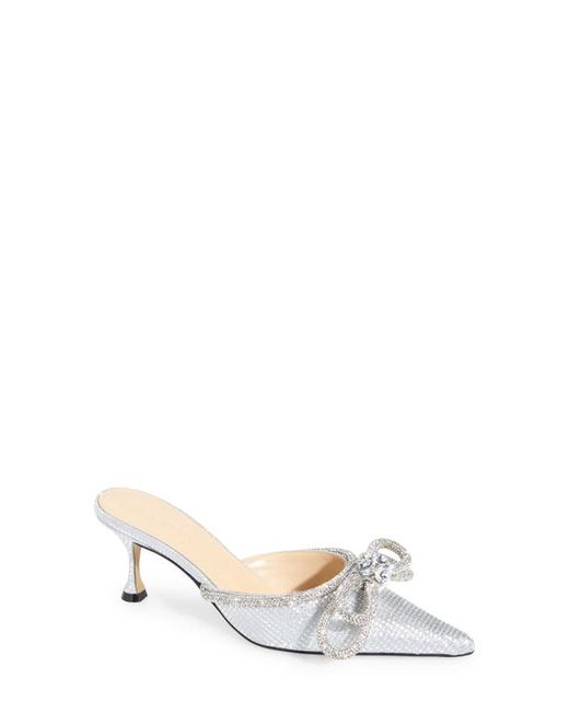 Mach & Mach Double Bow Pointed Toe Mule in at