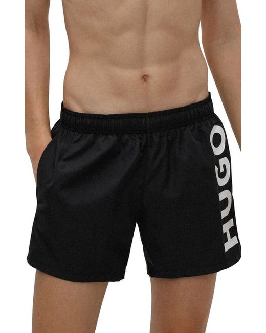 Boss Abas Recycled Polyester Logo Swim Trunks in at