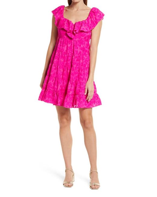 Lilly Pulitzer® Lilly Pulitzer Emie Ruffle Trim Swing Dress in at