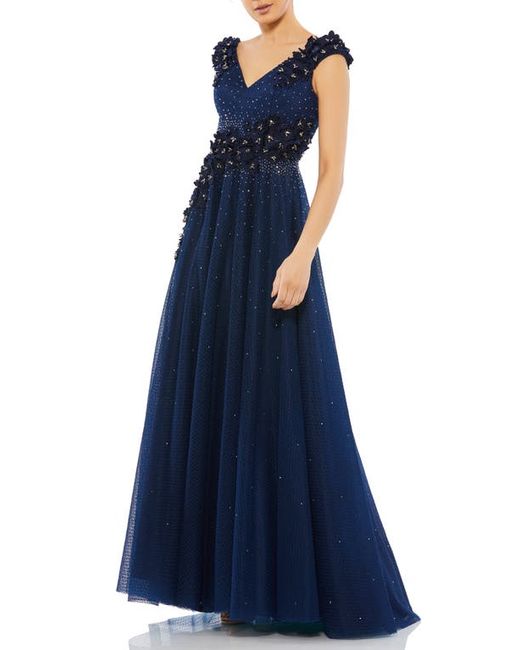 Mac Duggal Appliqué A-Line Gown in at