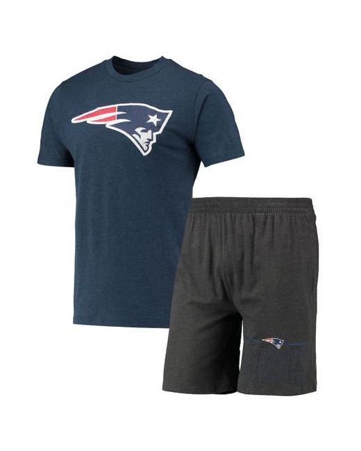 Concepts Sport Navy New England Patriots Meter T-Shirt Shorts Sleep Set at