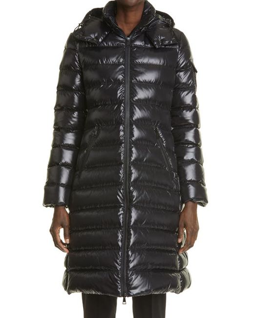 Moncler Moka Water Resistant Long Hooded Down Puffer Parka in at