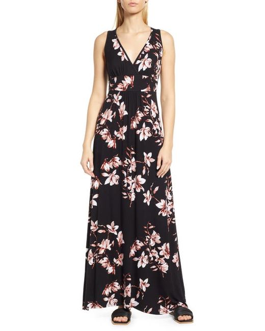 Loveappella Empire Waist Jersey Maxi Dress in at