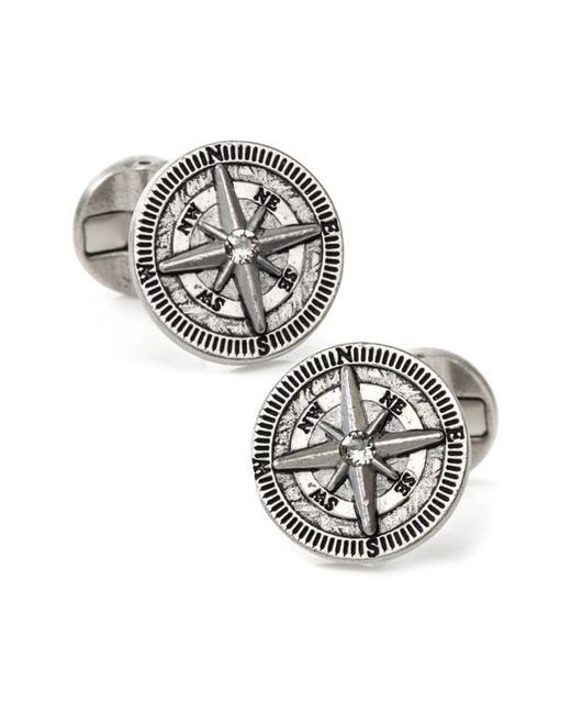 Cufflinks, Inc. Inc. Compass Stainless Steel Cuff Links in at