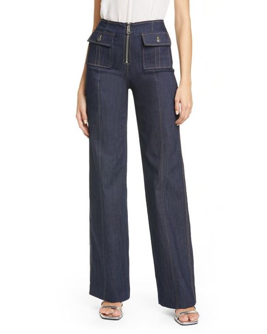Cinq a Sept Azure Wide Leg Jeans in at