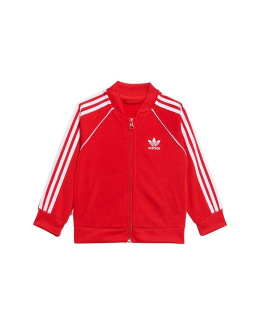 Adidas Adicolor SST Track Jacket and Pants Set in Vivid White at