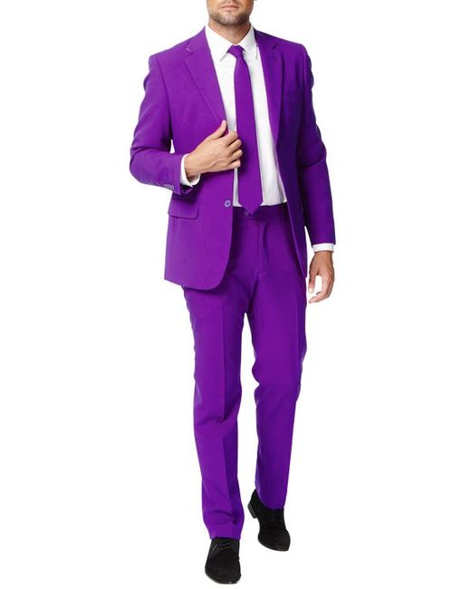 OppoSuits Prince Trim Fit Two-Piece Suit with Tie at