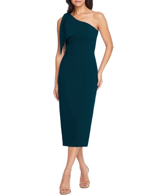 Dress the population Tiffany One-Shoulder Midi Dress in at