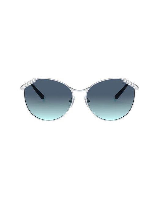 Tiffany & co. . 59mm Gradient Round Sunglasses in Azure/Blue at