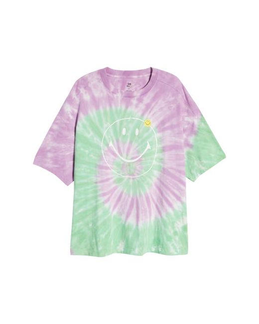 Lee Jeans Smiley x Lee Tie Dye Graphic Tee in at