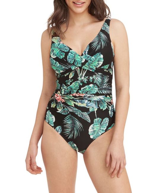 Sea Level Cross Front Multifit One-Piece Swimsuit in at