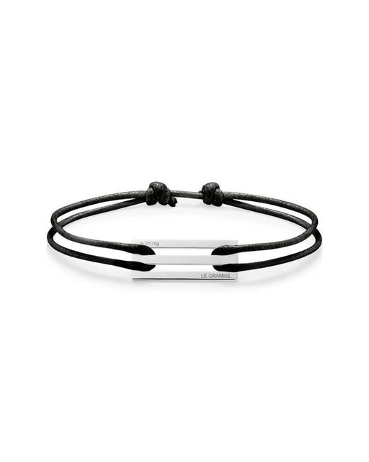 Le Gramme 2.5G Sterling Silver Cord Bracelet in at