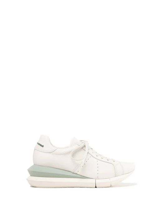 Paloma Barceló Alenzon Wedge Sneaker in Gesso-Jadite at