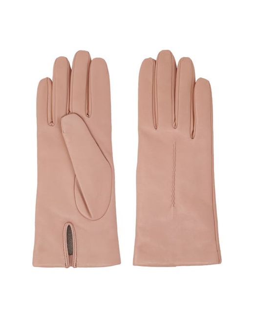 Nicoletta Rosi Cashmere Lined Lambskin Leather Gloves in at