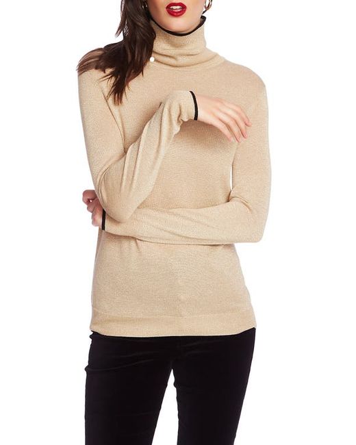 Court & Rowe Metallic Tipped Turtleneck Sweater in at