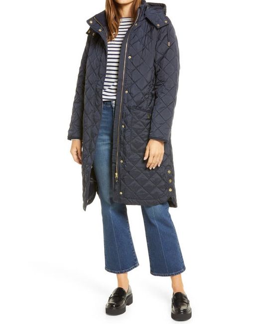 Joules Chatham Long Quilted Coat in at