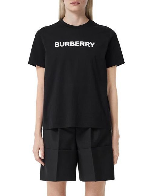 Burberry Margot Logo Cotton Graphic Tee in at