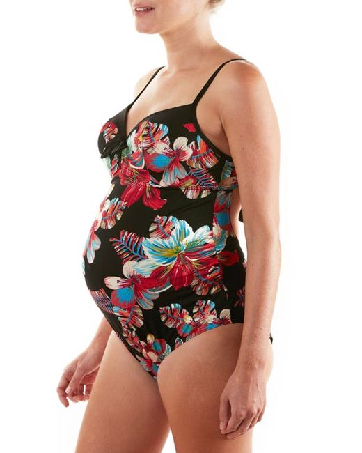 Cache Coeur Vahine One-Piece Maternity Swimsuit in at