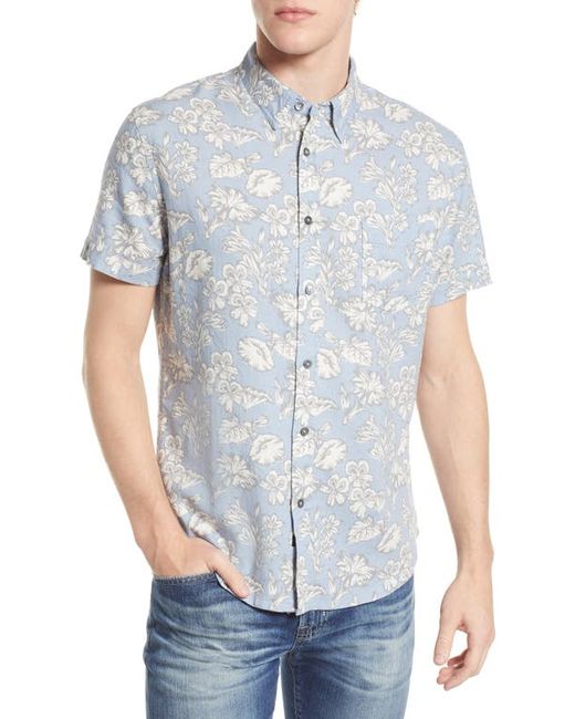 Rails Carson Print Short Sleeve Button-Up Shirt in at