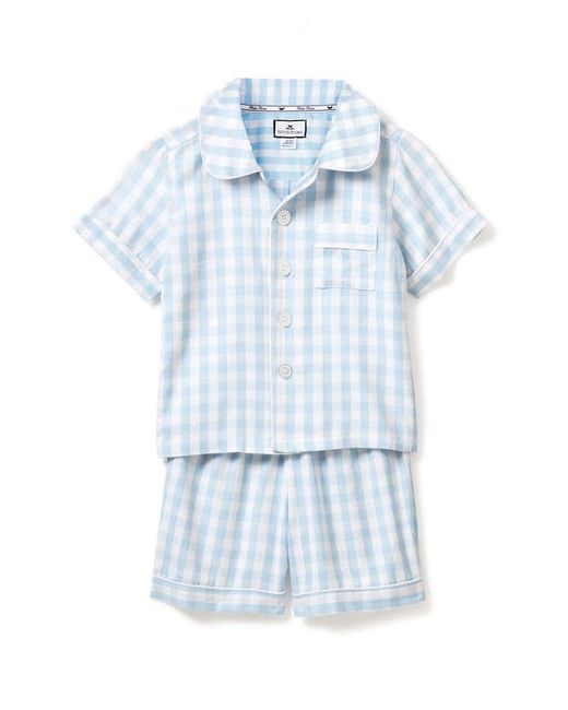 Petite Plume Gingham Check Short Two-Piece Pajamas in at