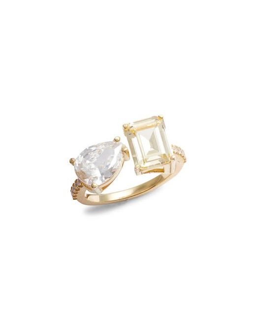 Shymi Cubic Zirconia Cocktail Ring in Gold at