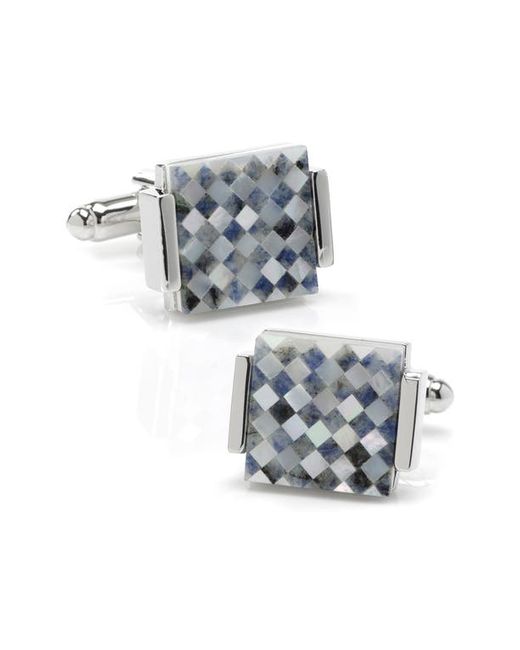 Cufflinks, Inc. Inc. Mother-of-Pearl Checkered Cuff Links in at
