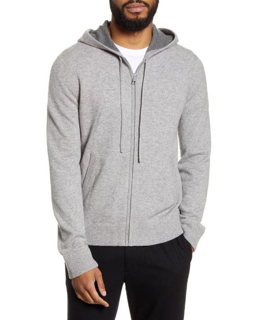 Vince Regular Fit Zip Cashmere Hoodie in at