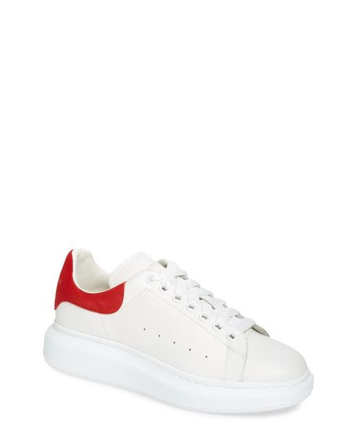 Alexander McQueen Oversize Sneaker in White/Lust at