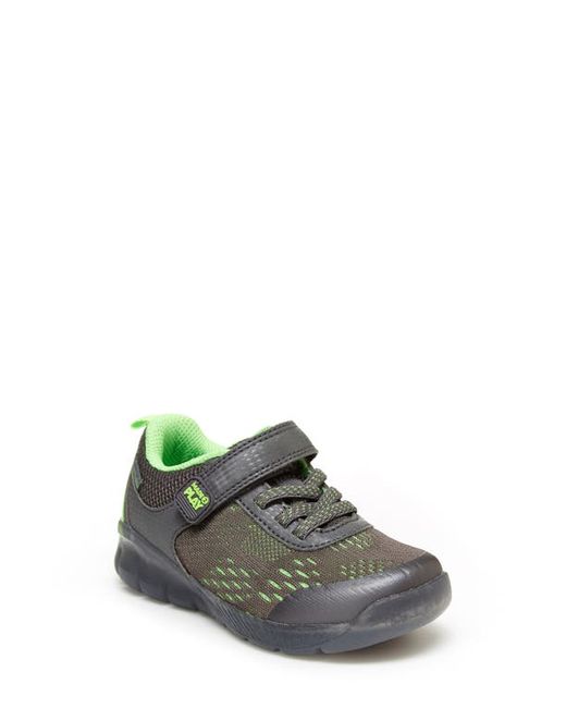 Stride Rite M2P Lighted Neo Sneaker in Grey/Lime at