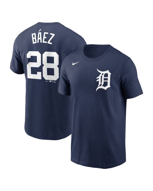 Nike Javier Baez Detroit Tigers Name Number T-Shirt at
