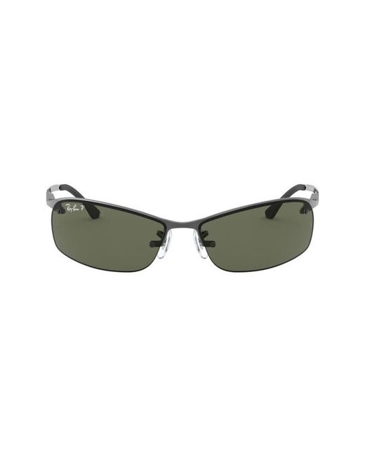 Ray-Ban 63mm Polarized Rimless Sunglasses in at