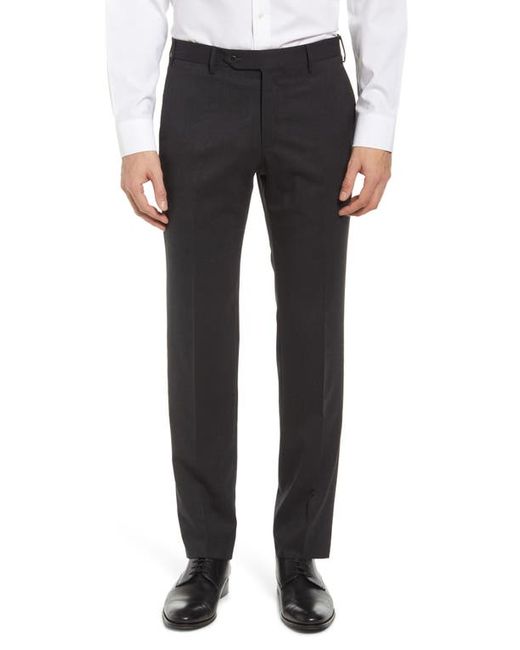 Zanella Parker Flat Front Wool Trousers in at
