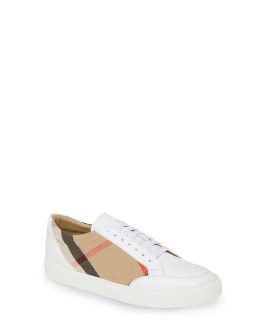 Burberry Salmond Check Low Top Sneaker in at