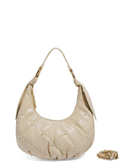 House of Want H.O.W. We Celebrate Quilted Vegan Leather Hobo Bag in at