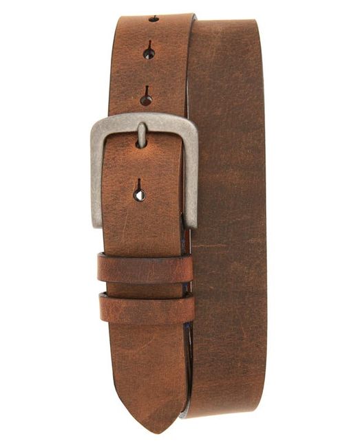 Torino Distressed Waxed Harness Leather Belt in at