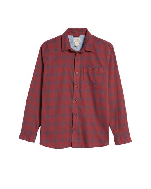 L.L.Bean Beanflex All Season Flannel Button-Up Shirt in at