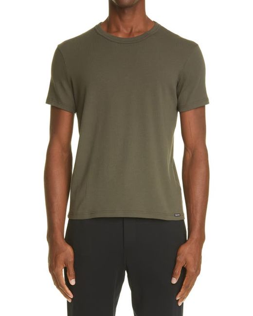 Tom Ford Cotton Jersey Crewneck T-Shirt in at
