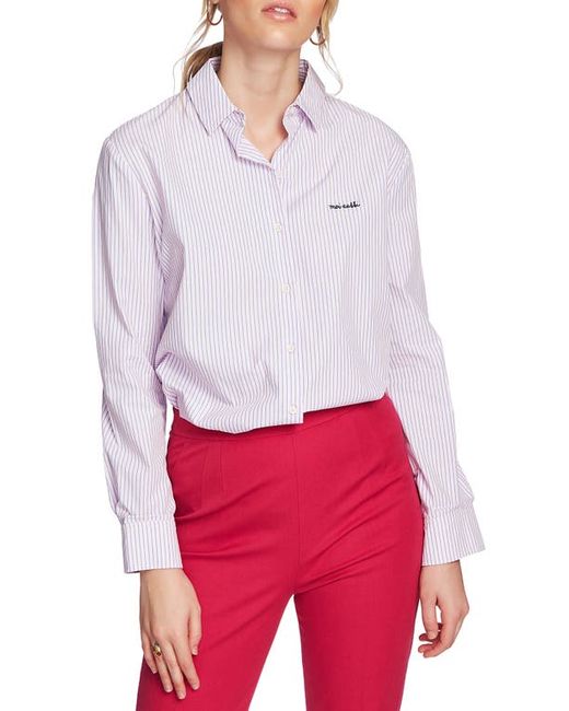 Court & Rowe Preppy Embroidered Stripe Shirt in at