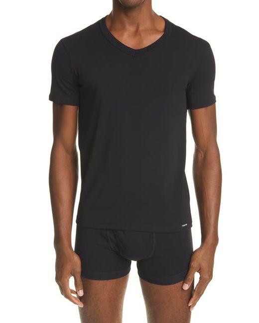 Tom Ford Cotton Jersey V-Neck T-Shirt in at