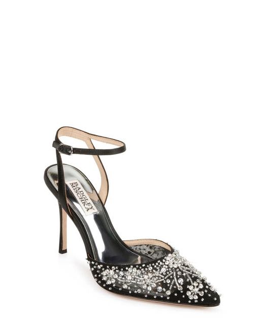 Badgley Mischka Collection Badgley Mischka Roe Embellished Ankle Strap Pump in at
